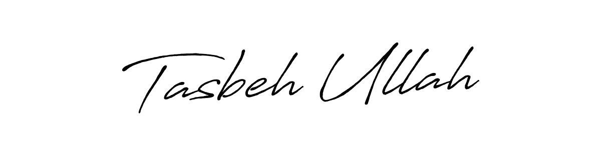 Create a beautiful signature design for name Tasbeh Ullah. With this signature (Antro_Vectra_Bolder) fonts, you can make a handwritten signature for free. Tasbeh Ullah signature style 7 images and pictures png