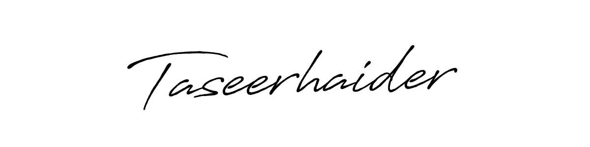 How to make Taseerhaider name signature. Use Antro_Vectra_Bolder style for creating short signs online. This is the latest handwritten sign. Taseerhaider signature style 7 images and pictures png