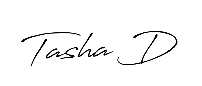 Design your own signature with our free online signature maker. With this signature software, you can create a handwritten (Antro_Vectra_Bolder) signature for name Tasha D. Tasha D signature style 7 images and pictures png