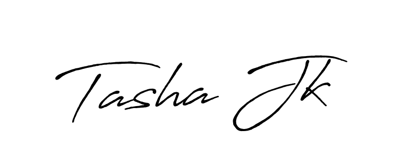 Also we have Tasha Jk name is the best signature style. Create professional handwritten signature collection using Antro_Vectra_Bolder autograph style. Tasha Jk signature style 7 images and pictures png