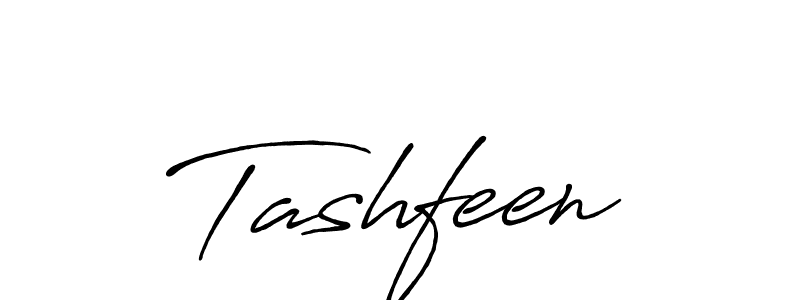 Make a beautiful signature design for name Tashfeen. With this signature (Antro_Vectra_Bolder) style, you can create a handwritten signature for free. Tashfeen signature style 7 images and pictures png