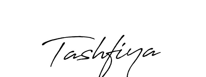 Make a beautiful signature design for name Tashfiya. With this signature (Antro_Vectra_Bolder) style, you can create a handwritten signature for free. Tashfiya signature style 7 images and pictures png
