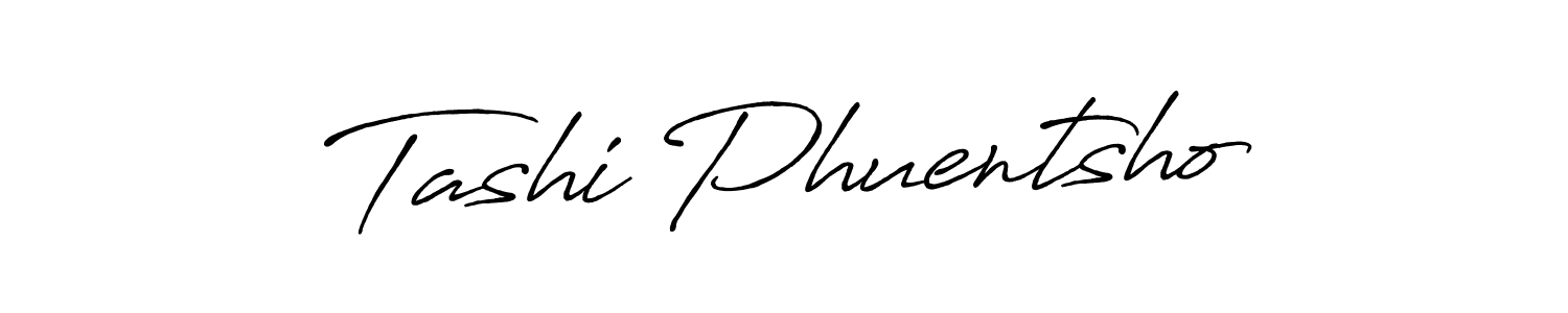 Use a signature maker to create a handwritten signature online. With this signature software, you can design (Antro_Vectra_Bolder) your own signature for name Tashi Phuentsho. Tashi Phuentsho signature style 7 images and pictures png