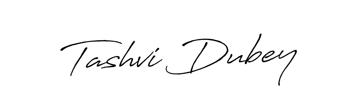 Create a beautiful signature design for name Tashvi Dubey. With this signature (Antro_Vectra_Bolder) fonts, you can make a handwritten signature for free. Tashvi Dubey signature style 7 images and pictures png