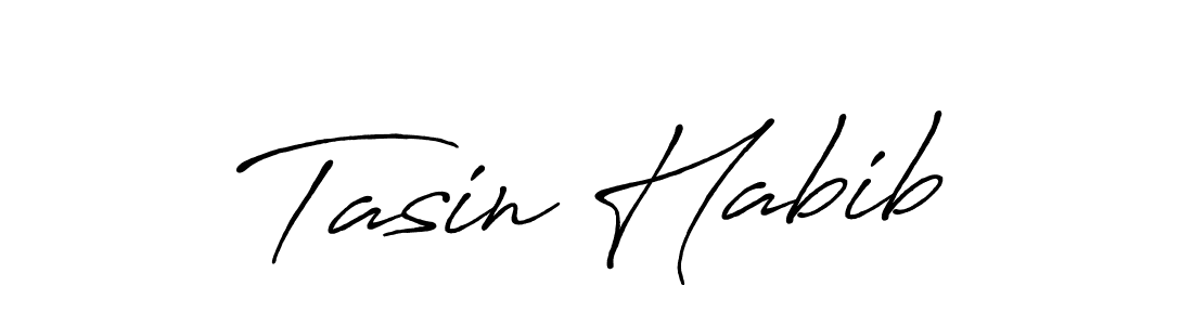 Create a beautiful signature design for name Tasin Habib. With this signature (Antro_Vectra_Bolder) fonts, you can make a handwritten signature for free. Tasin Habib signature style 7 images and pictures png