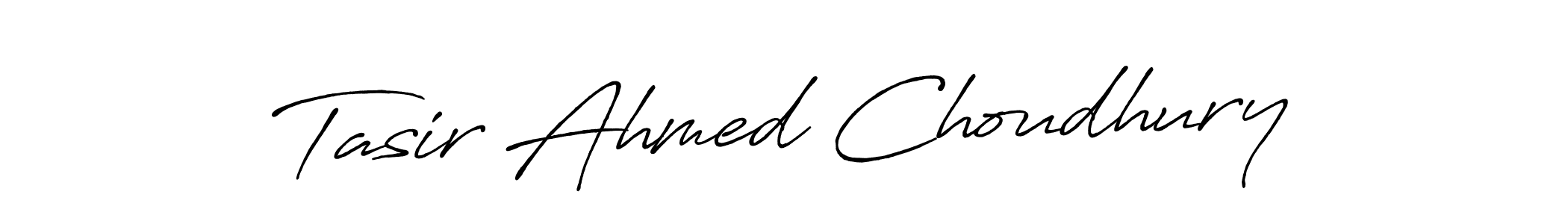 Make a beautiful signature design for name Tasir Ahmed Choudhury. With this signature (Antro_Vectra_Bolder) style, you can create a handwritten signature for free. Tasir Ahmed Choudhury signature style 7 images and pictures png