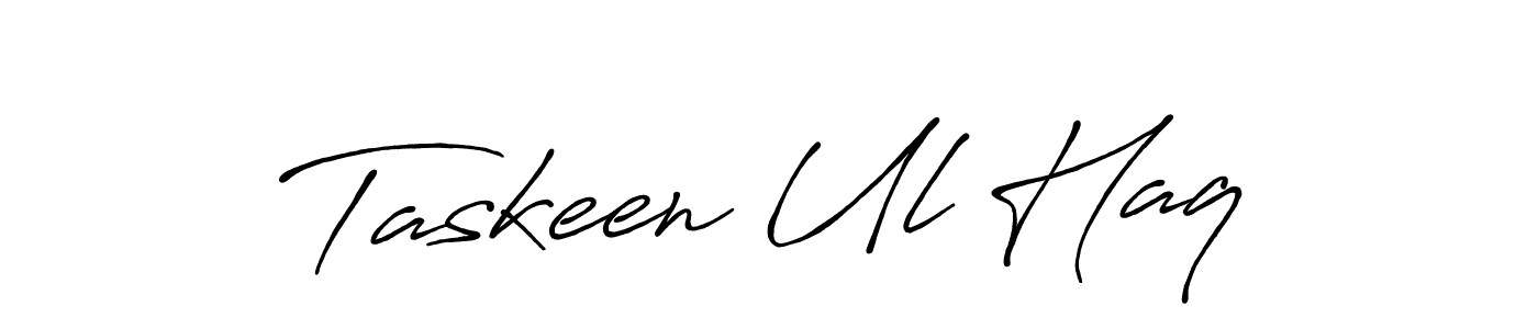 Similarly Antro_Vectra_Bolder is the best handwritten signature design. Signature creator online .You can use it as an online autograph creator for name Taskeen Ul Haq. Taskeen Ul Haq signature style 7 images and pictures png