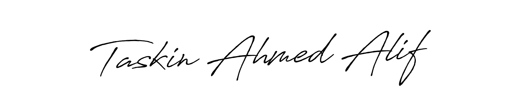 Also You can easily find your signature by using the search form. We will create Taskin Ahmed Alif name handwritten signature images for you free of cost using Antro_Vectra_Bolder sign style. Taskin Ahmed Alif signature style 7 images and pictures png