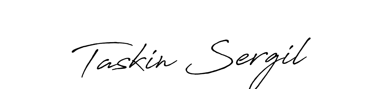 How to make Taskin Sergil signature? Antro_Vectra_Bolder is a professional autograph style. Create handwritten signature for Taskin Sergil name. Taskin Sergil signature style 7 images and pictures png