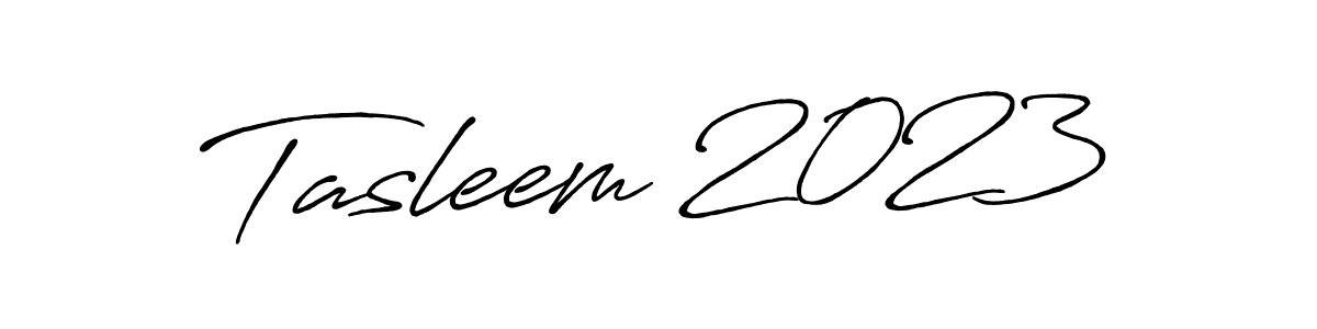 It looks lik you need a new signature style for name Tasleem 2023. Design unique handwritten (Antro_Vectra_Bolder) signature with our free signature maker in just a few clicks. Tasleem 2023 signature style 7 images and pictures png