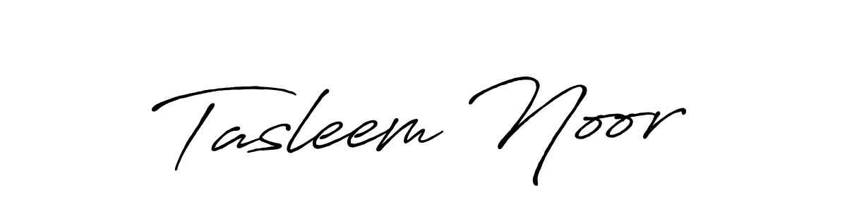 Also we have Tasleem Noor name is the best signature style. Create professional handwritten signature collection using Antro_Vectra_Bolder autograph style. Tasleem Noor signature style 7 images and pictures png