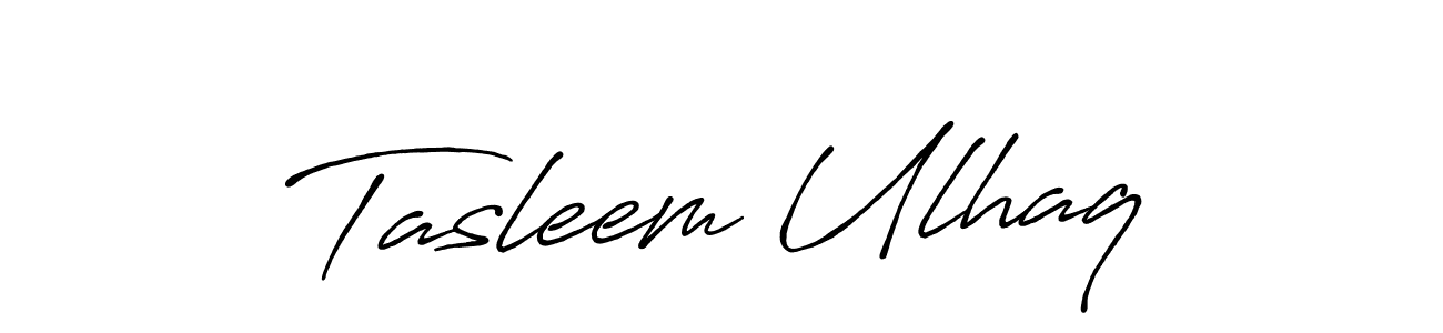 How to make Tasleem Ulhaq signature? Antro_Vectra_Bolder is a professional autograph style. Create handwritten signature for Tasleem Ulhaq name. Tasleem Ulhaq signature style 7 images and pictures png