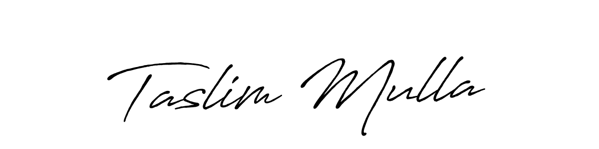 How to Draw Taslim Mulla signature style? Antro_Vectra_Bolder is a latest design signature styles for name Taslim Mulla. Taslim Mulla signature style 7 images and pictures png