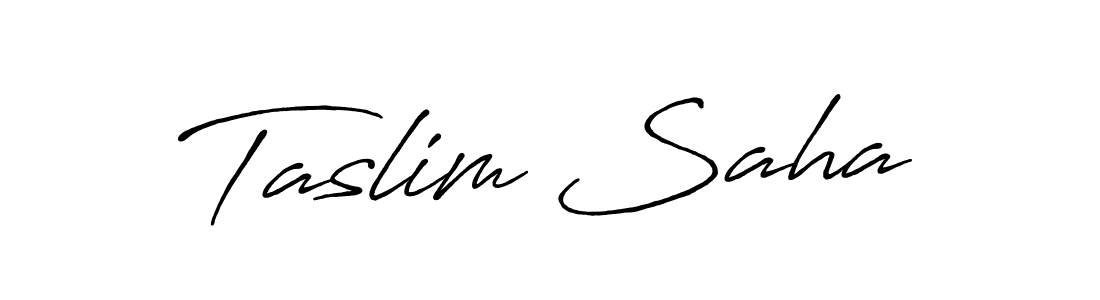 Also we have Taslim Saha name is the best signature style. Create professional handwritten signature collection using Antro_Vectra_Bolder autograph style. Taslim Saha signature style 7 images and pictures png