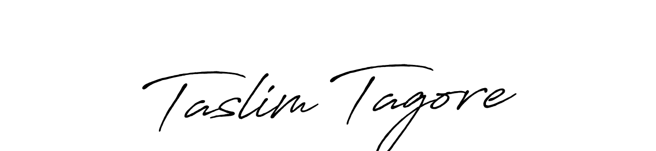 Design your own signature with our free online signature maker. With this signature software, you can create a handwritten (Antro_Vectra_Bolder) signature for name Taslim Tagore. Taslim Tagore signature style 7 images and pictures png