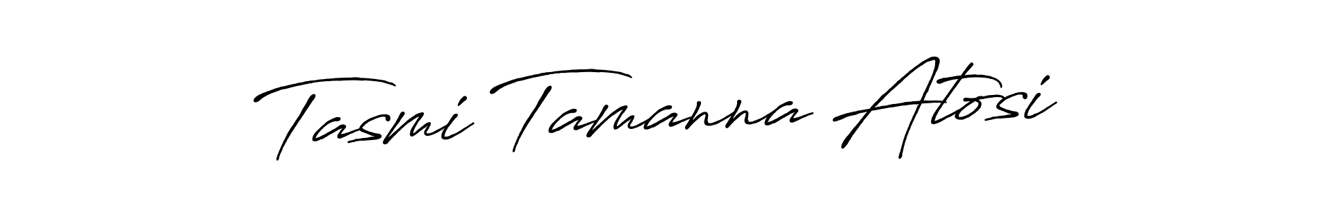 This is the best signature style for the Tasmi Tamanna Atosi name. Also you like these signature font (Antro_Vectra_Bolder). Mix name signature. Tasmi Tamanna Atosi signature style 7 images and pictures png