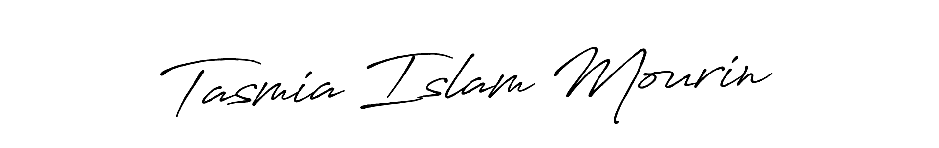 Make a beautiful signature design for name Tasmia Islam Mourin. With this signature (Antro_Vectra_Bolder) style, you can create a handwritten signature for free. Tasmia Islam Mourin signature style 7 images and pictures png
