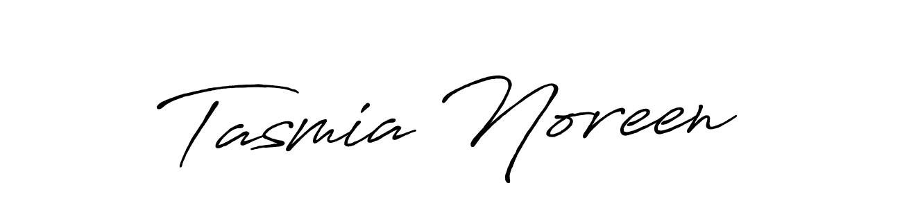 Make a beautiful signature design for name Tasmia Noreen. With this signature (Antro_Vectra_Bolder) style, you can create a handwritten signature for free. Tasmia Noreen signature style 7 images and pictures png