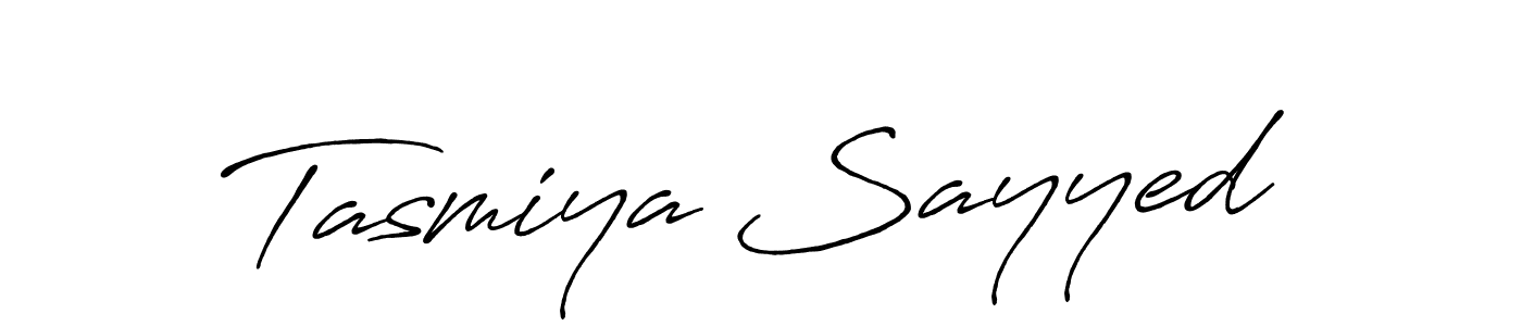 You should practise on your own different ways (Antro_Vectra_Bolder) to write your name (Tasmiya Sayyed) in signature. don't let someone else do it for you. Tasmiya Sayyed signature style 7 images and pictures png