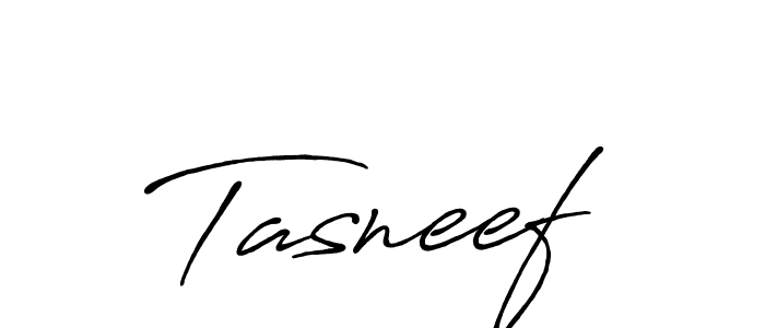 Make a beautiful signature design for name Tasneef. With this signature (Antro_Vectra_Bolder) style, you can create a handwritten signature for free. Tasneef signature style 7 images and pictures png