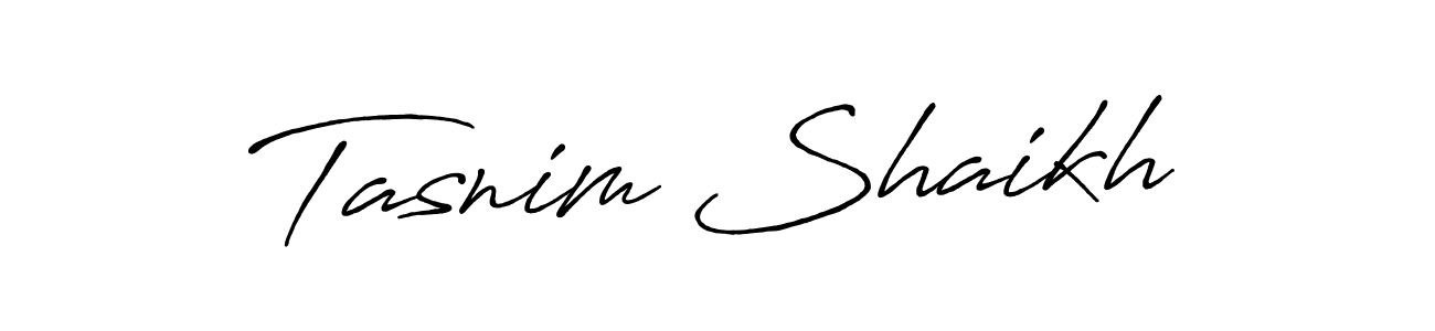 How to make Tasnim Shaikh name signature. Use Antro_Vectra_Bolder style for creating short signs online. This is the latest handwritten sign. Tasnim Shaikh signature style 7 images and pictures png
