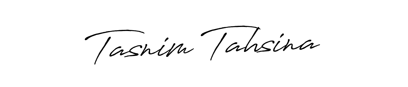 How to make Tasnim Tahsina signature? Antro_Vectra_Bolder is a professional autograph style. Create handwritten signature for Tasnim Tahsina name. Tasnim Tahsina signature style 7 images and pictures png