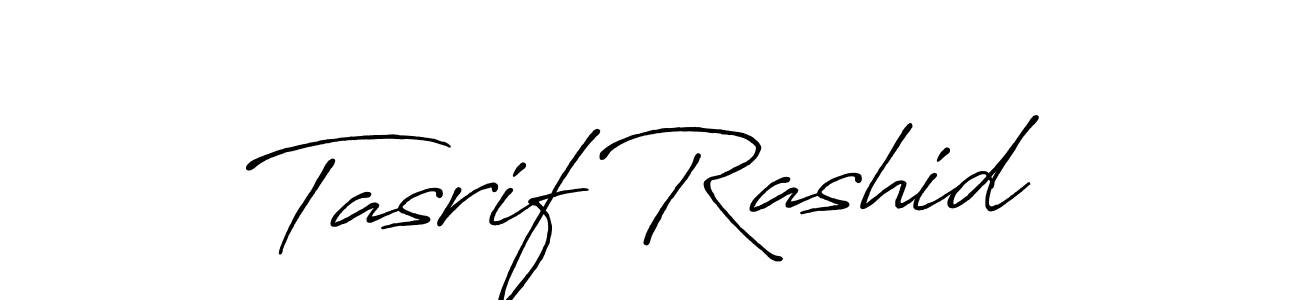 Use a signature maker to create a handwritten signature online. With this signature software, you can design (Antro_Vectra_Bolder) your own signature for name Tasrif Rashid. Tasrif Rashid signature style 7 images and pictures png