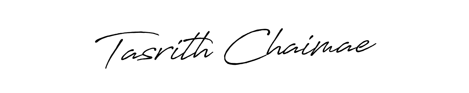 How to make Tasrith Chaimae signature? Antro_Vectra_Bolder is a professional autograph style. Create handwritten signature for Tasrith Chaimae name. Tasrith Chaimae signature style 7 images and pictures png