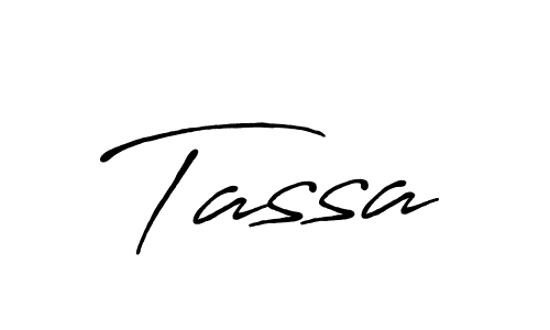 Create a beautiful signature design for name Tassa. With this signature (Antro_Vectra_Bolder) fonts, you can make a handwritten signature for free. Tassa signature style 7 images and pictures png