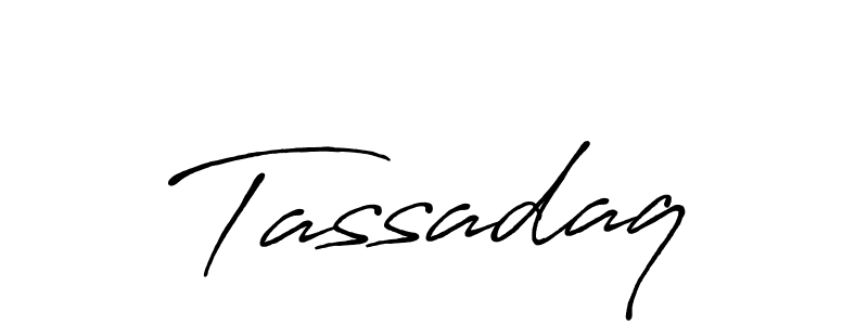 How to make Tassadaq signature? Antro_Vectra_Bolder is a professional autograph style. Create handwritten signature for Tassadaq name. Tassadaq signature style 7 images and pictures png