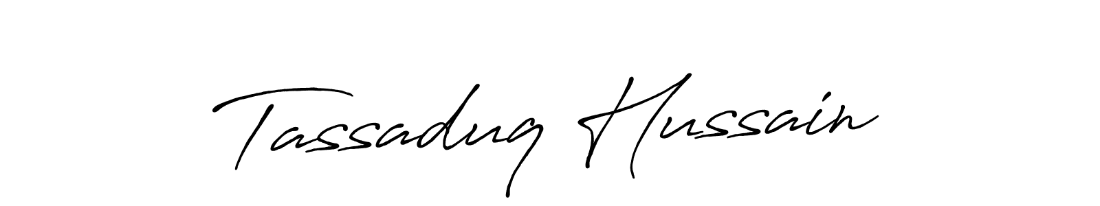Also we have Tassaduq Hussain name is the best signature style. Create professional handwritten signature collection using Antro_Vectra_Bolder autograph style. Tassaduq Hussain signature style 7 images and pictures png