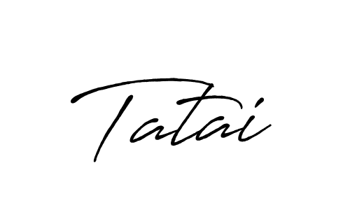 Use a signature maker to create a handwritten signature online. With this signature software, you can design (Antro_Vectra_Bolder) your own signature for name Tatai. Tatai signature style 7 images and pictures png