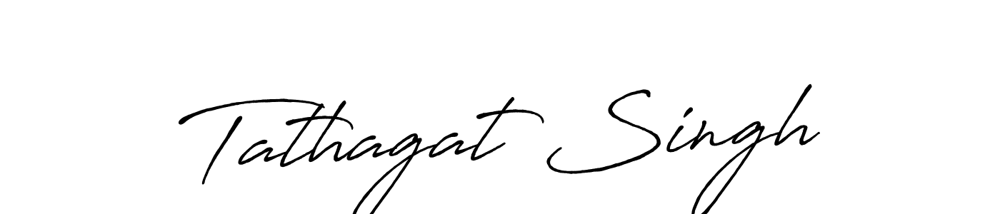 Design your own signature with our free online signature maker. With this signature software, you can create a handwritten (Antro_Vectra_Bolder) signature for name Tathagat Singh. Tathagat Singh signature style 7 images and pictures png