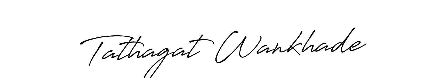 Use a signature maker to create a handwritten signature online. With this signature software, you can design (Antro_Vectra_Bolder) your own signature for name Tathagat Wankhade. Tathagat Wankhade signature style 7 images and pictures png