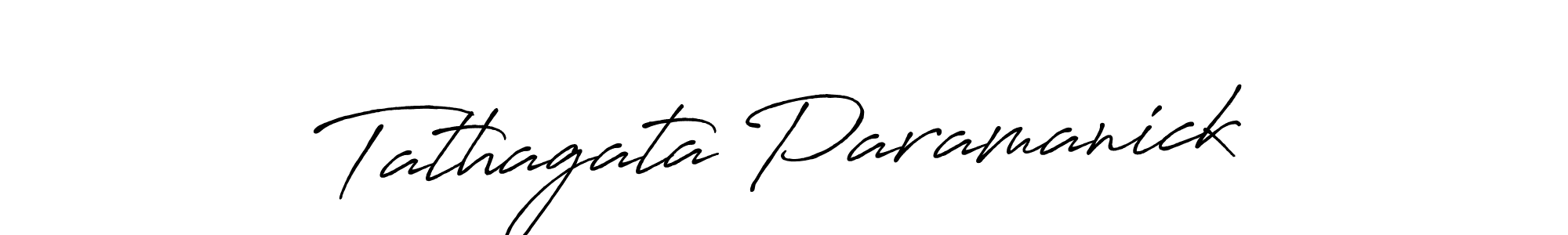 Make a beautiful signature design for name Tathagata Paramanick. With this signature (Antro_Vectra_Bolder) style, you can create a handwritten signature for free. Tathagata Paramanick signature style 7 images and pictures png