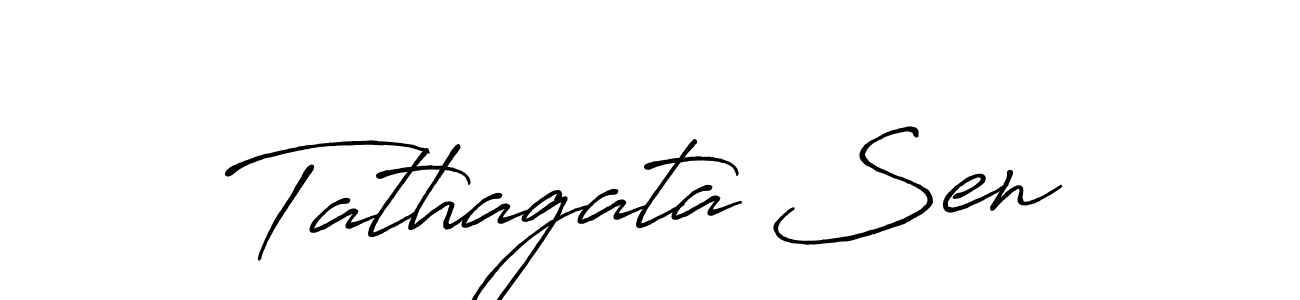 Use a signature maker to create a handwritten signature online. With this signature software, you can design (Antro_Vectra_Bolder) your own signature for name Tathagata Sen. Tathagata Sen signature style 7 images and pictures png