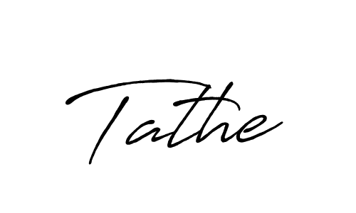 Make a beautiful signature design for name Tathe. With this signature (Antro_Vectra_Bolder) style, you can create a handwritten signature for free. Tathe signature style 7 images and pictures png