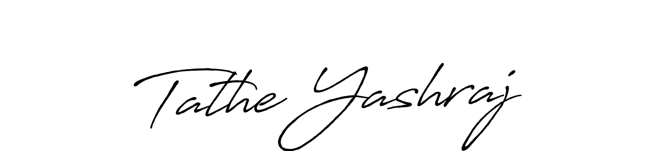 Similarly Antro_Vectra_Bolder is the best handwritten signature design. Signature creator online .You can use it as an online autograph creator for name Tathe Yashraj. Tathe Yashraj signature style 7 images and pictures png