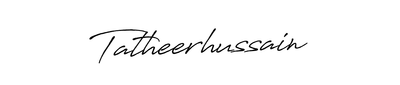 It looks lik you need a new signature style for name Tatheerhussain. Design unique handwritten (Antro_Vectra_Bolder) signature with our free signature maker in just a few clicks. Tatheerhussain signature style 7 images and pictures png