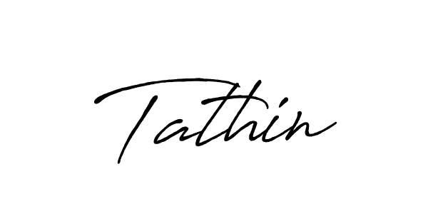 Create a beautiful signature design for name Tathin. With this signature (Antro_Vectra_Bolder) fonts, you can make a handwritten signature for free. Tathin signature style 7 images and pictures png