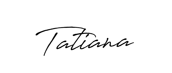 Use a signature maker to create a handwritten signature online. With this signature software, you can design (Antro_Vectra_Bolder) your own signature for name Tatiana. Tatiana signature style 7 images and pictures png