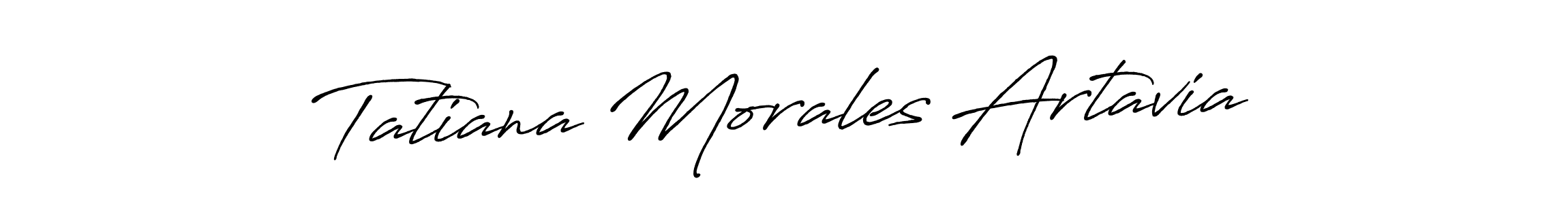 Antro_Vectra_Bolder is a professional signature style that is perfect for those who want to add a touch of class to their signature. It is also a great choice for those who want to make their signature more unique. Get Tatiana Morales Artavia name to fancy signature for free. Tatiana Morales Artavia signature style 7 images and pictures png