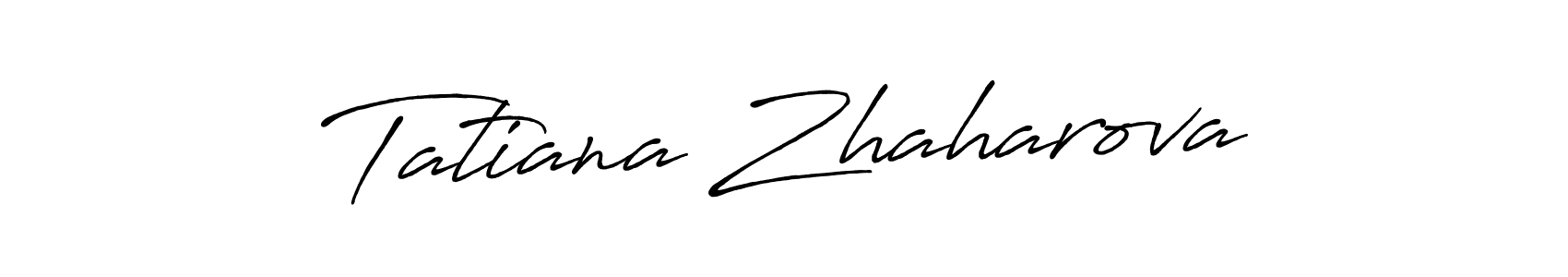How to make Tatiana Zhaharova name signature. Use Antro_Vectra_Bolder style for creating short signs online. This is the latest handwritten sign. Tatiana Zhaharova signature style 7 images and pictures png