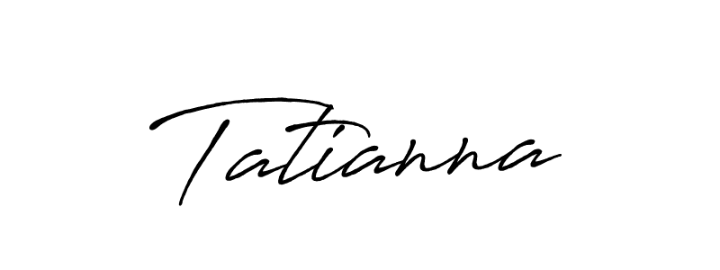 Use a signature maker to create a handwritten signature online. With this signature software, you can design (Antro_Vectra_Bolder) your own signature for name Tatianna. Tatianna signature style 7 images and pictures png