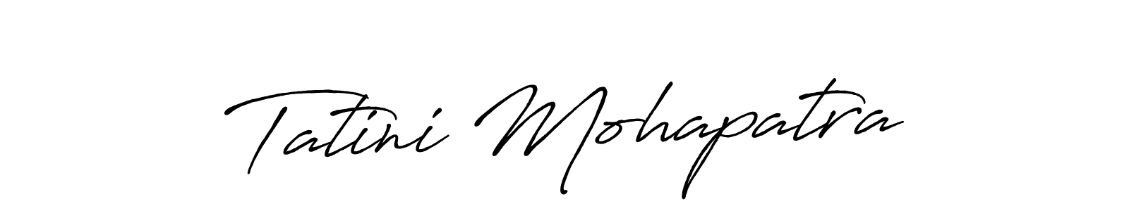 Use a signature maker to create a handwritten signature online. With this signature software, you can design (Antro_Vectra_Bolder) your own signature for name Tatini Mohapatra. Tatini Mohapatra signature style 7 images and pictures png