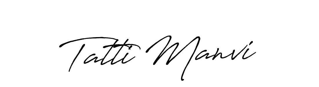 This is the best signature style for the Tatti Manvi name. Also you like these signature font (Antro_Vectra_Bolder). Mix name signature. Tatti Manvi signature style 7 images and pictures png