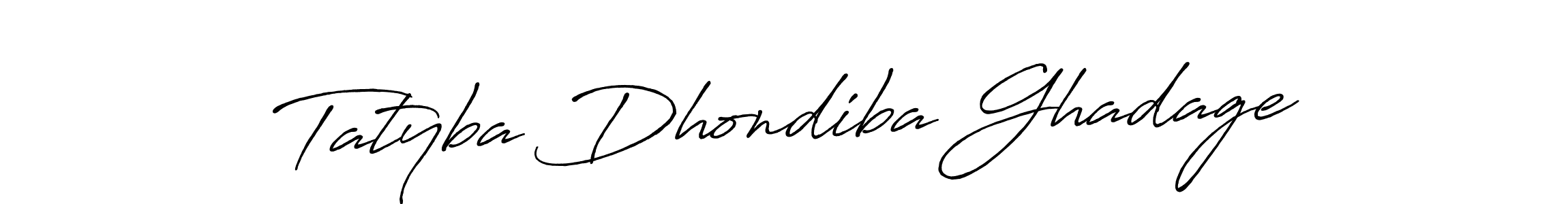 How to Draw Tatyba Dhondiba Ghadage signature style? Antro_Vectra_Bolder is a latest design signature styles for name Tatyba Dhondiba Ghadage. Tatyba Dhondiba Ghadage signature style 7 images and pictures png
