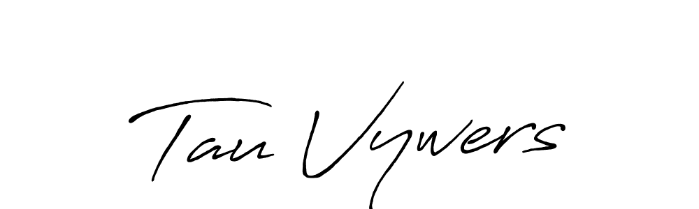 Also You can easily find your signature by using the search form. We will create Tau Vywers name handwritten signature images for you free of cost using Antro_Vectra_Bolder sign style. Tau Vywers signature style 7 images and pictures png