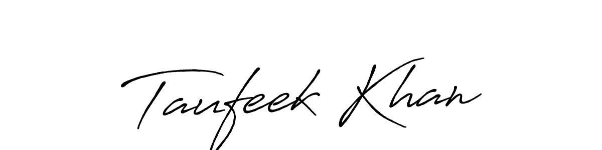 Also we have Taufeek Khan name is the best signature style. Create professional handwritten signature collection using Antro_Vectra_Bolder autograph style. Taufeek Khan signature style 7 images and pictures png