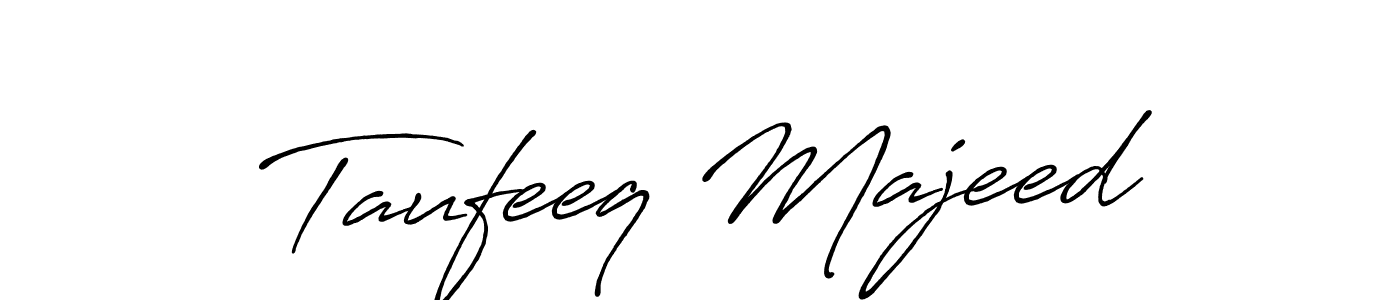 It looks lik you need a new signature style for name Taufeeq Majeed. Design unique handwritten (Antro_Vectra_Bolder) signature with our free signature maker in just a few clicks. Taufeeq Majeed signature style 7 images and pictures png